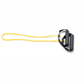 Fabrication Enterprises Inc 1333775 CanDo® Exercise Tubing with Handles, Yellow, 36" image.