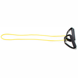 Fabrication Enterprises Inc 1337428 CanDo® Exercise Tubing with Handles, Yellow, 48" image.