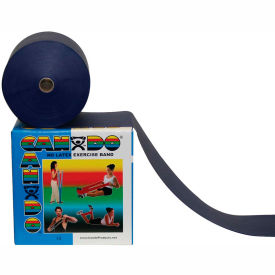 Fabrication Enterprises Inc 1360439 CanDo® Latex-Free Exercise Band, Blue, 50 Yard Roll, 1 Roll/Box image.
