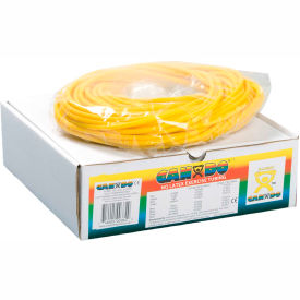 Fabrication Enterprises Inc 1395867 CanDo® Latex-Free Exercise Tubing, Yellow, 100 Roll/Box image.