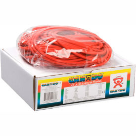 Fabrication Enterprises Inc 1396232 CanDo® Latex-Free Exercise Tubing, Red, 100 Roll/Box image.
