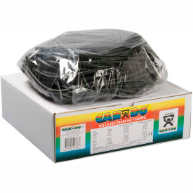 Fabrication Enterprises Inc 1397328 CanDo® Latex-Free Exercise Tubing, Black, 100 Roll/Box image.