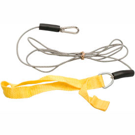 Fabrication Enterprises Inc 1425086 CanDo® Bungee Exercise Cord with Attachments, 7 Cord, Yellow image.