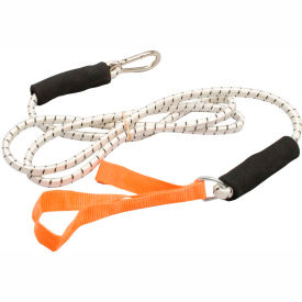 Fabrication Enterprises Inc 1427277 CanDo® Bungee Exercise Cord with Attachments, 7 Cord, Gold image.