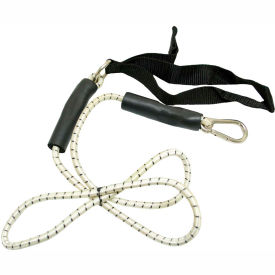 Fabrication Enterprises Inc 1430199 CanDo® Bungee Exercise Cord with Attachments, 4 Cord, Black image.