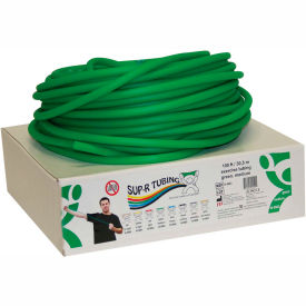 Fabrication Enterprises Inc 1447731 Sup-R Tubing™ Latex Free Exercise Tubing, Green, 100 Roll/Box image.