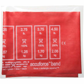 Fabrication Enterprises Inc 1461975 CanDo® AccuForce™ Exercise Band, Red, 48"L Band image.