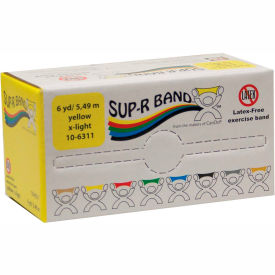 Fabrication Enterprises Inc 1611359 Sup-R Band® Latex Free Exercise Band, Yellow, 6 Yard Roll/Box image.