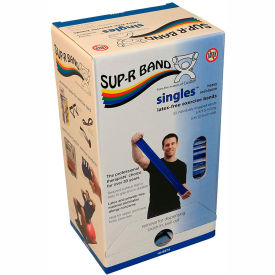 Fabrication Enterprises Inc 1634370 Sup-R Band® Latex Free Exercise Band, 5 Strips, Blue, 30 Strips/Box image.