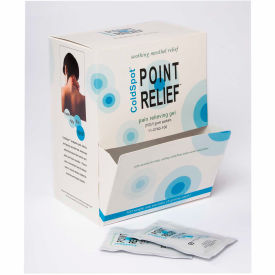 Fabrication Enterprises Inc 11-0740-100 Point Relief® ColdSpot™ Pain Relief Gel Packet, 5 Gram, Dispenser Box of 100 image.