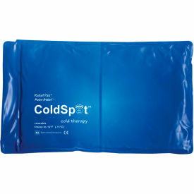 Fabrication Enterprises Inc 11-1003-12 Relief Pak® ColdSpot™ Reusable Blue Vinyl Cold Pack, Half Size 7" x 11", 12/PK image.