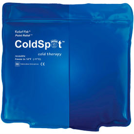 Fabrication Enterprises Inc 11-1004 Relief Pak® ColdSpot™ Reusable Blue Vinyl Cold Pack, Quarter Size 5" x 7" image.