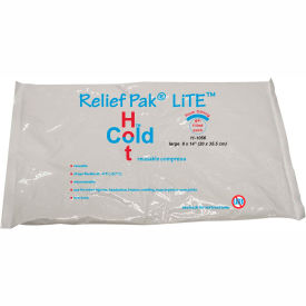 Fabrication Enterprises Inc 11-1056-12 Relief Pak® LiTE™ Reusable Hot/Cold Pack, 8" x 14", Case of 12 image.