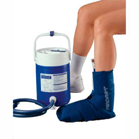Fabrication Enterprises Inc 11-1550 AirCast® CryoCuff® Ankle Cuff with Gravity Feed Cooler image.