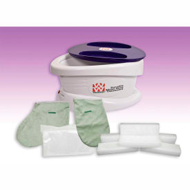 Fabrication Enterprises Inc 11-1604 WaxWel® Paraffin Bath with 6 lb. Lavender Paraffin, 100 Liners, 1 Mitt and 1 Bootie image.