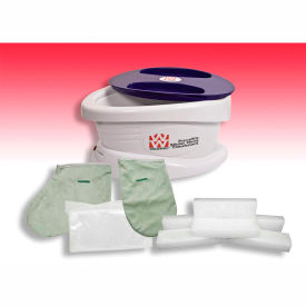 Fabrication Enterprises Inc 11-1607 WaxWel® Paraffin Bath with 6 lb. Rose Paraffin, 100 Liners, 1 Mitt and 1 Bootie image.