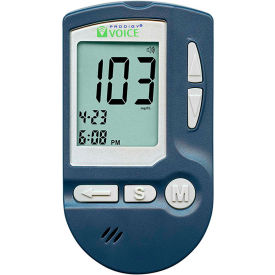 Fabrication Enterprises Inc 66081 Prodigy® Voice® Talking Glucose Monitoring System Kit, Blue image.
