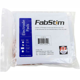 Fabrication Enterprises Inc 13-1287-1 FabStim® Self-Adhesive TENS Electrodes, Round 2" (5.1 cm), 4/Pack image.
