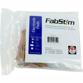 Fabrication Enterprises Inc 13-1291-1 FabStim® Self-Adhesive TENS Electrodes, Square 2" (5.1 cm), 4/Pack image.