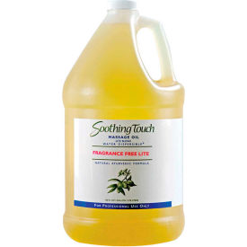 Fabrication Enterprises Inc 13-3225 Soothing Touch® Fragrance Free Lite Oil, 1 Gallon image.