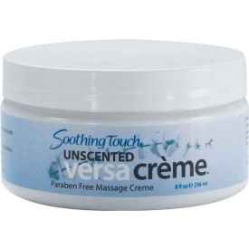 Fabrication Enterprises Inc 13-3235 Soothing Touch® Versa Creme, Unscented, 8 oz. Tub image.