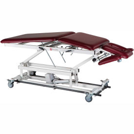 Fabrication Enterprises Inc 15-1533 Electric Hi-Low Treatment Table with Casters, 5-Section, 76"L x 27"W x 18" - 37"H image.