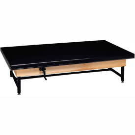 Fabrication Enterprises Inc 15-2016 Manual Hi-Low Upholstered Mat Platform Table, 84"L x 36"W x 19" - 27"H image.