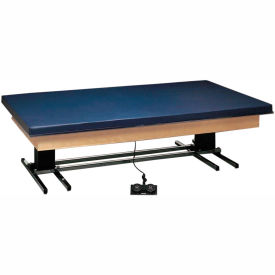 Fabrication Enterprises Inc 15-2082 Deluxe Electric Hi-Low Upholstered Mat Platform Table, 84"L x 48"W x 23" - 32"H image.