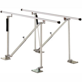 Fabrication Enterprises Inc 15-4152 Deluxe Floor Mounted Parallel Bars, Height Adjustable, 12 L image.