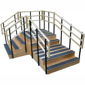 Fabrication Enterprises Inc 15-4207 Bariatric Training Stairs, 78" x 104" Footprint, 1000 lb Capacity image.