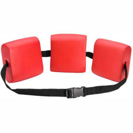 Fabrication Enterprises Inc 20-4002R CanDo® Swim Belt with Three Oval Floats, Red image.