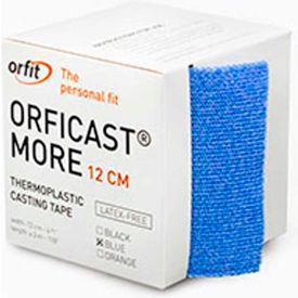 Fabrication Enterprises Inc 24-5611-1 Orfit® Orficast™ More Thermoplastic Tape, 5" Width x 9 ft. Length, Blue, 1 Roll image.