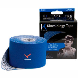Fabrication Enterprises Inc 25-3412-4 KT® Kinesiology Tape, Uncut, 2" x 16 ft., Blue, Set of 4 Rolls image.