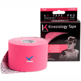 Fabrication Enterprises Inc 25-3414-4 KT® Kinesiology Tape, Uncut, 2" x 16 ft., Pink, Set of 4 Rolls image.