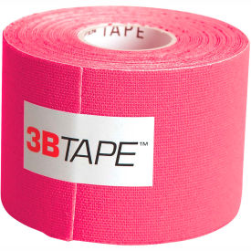 Fabrication Enterprises Inc 25-3663 3B® Kinesiology Tape, 2" x 16.5 ft., Pink, Latex-Free, 1 Roll image.