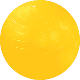 Fabrication Enterprises Inc 30-1801 CanDo® Inflatable Exercise Ball, Yellow, 45 cm (18") image.