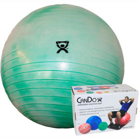 Fabrication Enterprises Inc 30-1853 CanDo® Deluxe ABS Inflatable Exercise Ball, Extra Thick, Green, 65 cm (26") image.