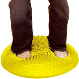 Fabrication Enterprises Inc 30-1868Y CanDo® Inflatable Vestibular Seating/Standing Disc, 60 cm (24"), Yellow image.