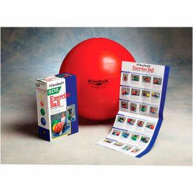 Fabrication Enterprises Inc 30-1877 Thera-Band™ SCP™ Pro Series Inflatable Exercise Ball, 55 cm (22"), Red image.