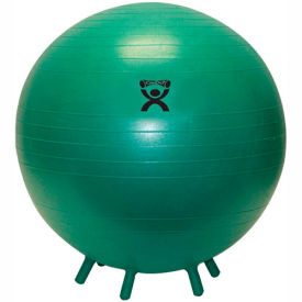 Fabrication Enterprises Inc 30-1893 CanDo® Inflatable Exercise Ball with Feet, Green, 26" (65 cm) image.