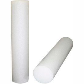 Fabrication Enterprises Inc 30-2261 CanDo® Jumbo White PE Foam Roller, Round, 8" Dia. x 12"L image.