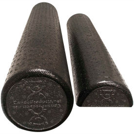 CanDo Black Composite Foam Roller, Round, 6