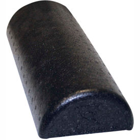 CanDo Black Composite Foam Roller, Half-Round, 6