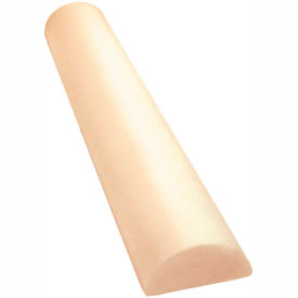 CanDo Antimicrobial Beige PE Foam Roller, Half-Round, 6