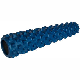 Fabrication Enterprises Inc 30-2371 RumbleRoller® Massage Foam Roller, 6" Dia. x 31"L, Medium-Firm, Blue image.