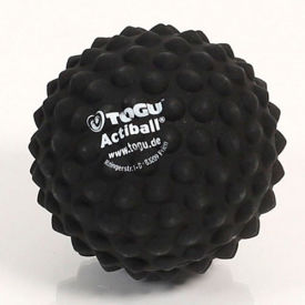 Fabrication Enterprises Inc 30-4510 TOGU® Actiball® Massage Ball, 3.5" Diameter, Black image.