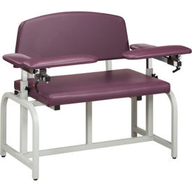 CLINTON INDUSTRIES, INC 66000B Clinton™ 66000B Lab X Series Bariatric Blood Drawing Chair with Padded Arms image.