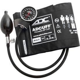 American Diagnostic Corp 720-11ABK ADC® Diagnostix™ 720 Pocket Aneroid Sphygmomanometer, Adult, Black image.