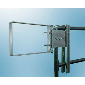 Fabenco Inc. A71-18 FabEnCo A Series Carbon Steel Galvanized Clamp-On Self-Closing Safety Gate, Fits Opening 19-21.5" image.