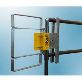 Fabenco Inc. XL71-16 FabEnCo XL Series Carbon Steel Galvanized Clamp-On Self-Closing Safety Gate, Fits Opening 17-18.5" image.